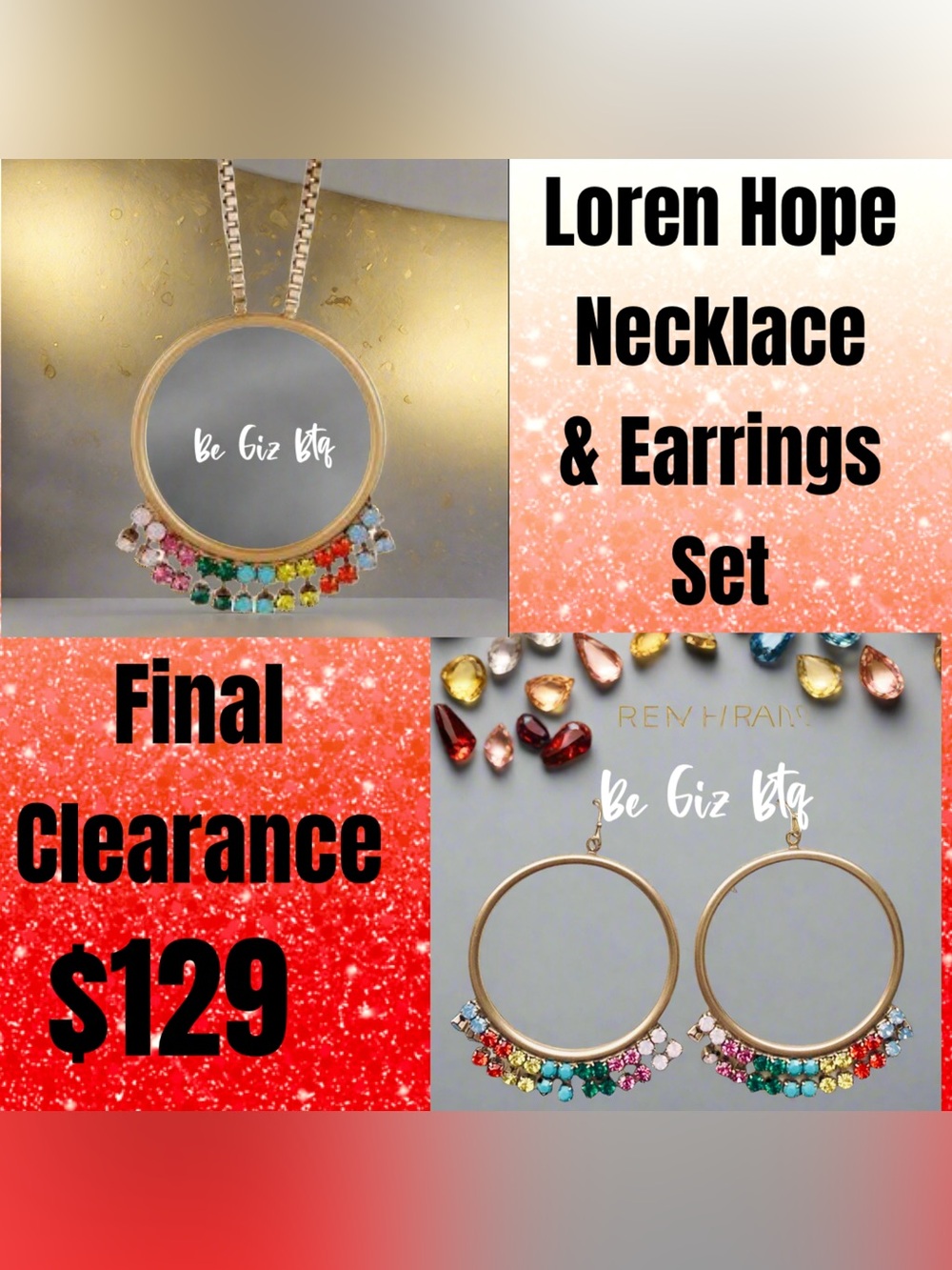 🆕Authentic Loren Hope Jewelry Set  🆑At Awesome Prices To Buy & Save Price Firm